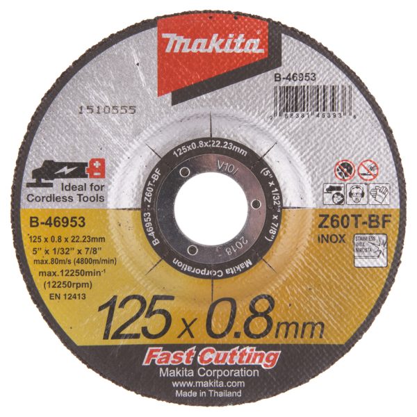 Disque à tronçonner Makita B-46953 métal et inox 125 mm